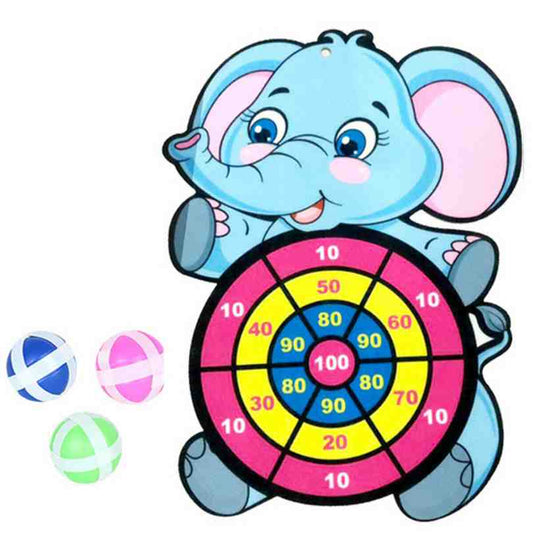 Elephant-Themed Sticky Ball Throwing Target Game for Improving Kids' Hand-Eye Coordination