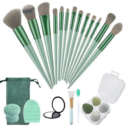 Comprehensive Makeup Brush Kit for Beginners - Essential Tools for Perfect Makeup