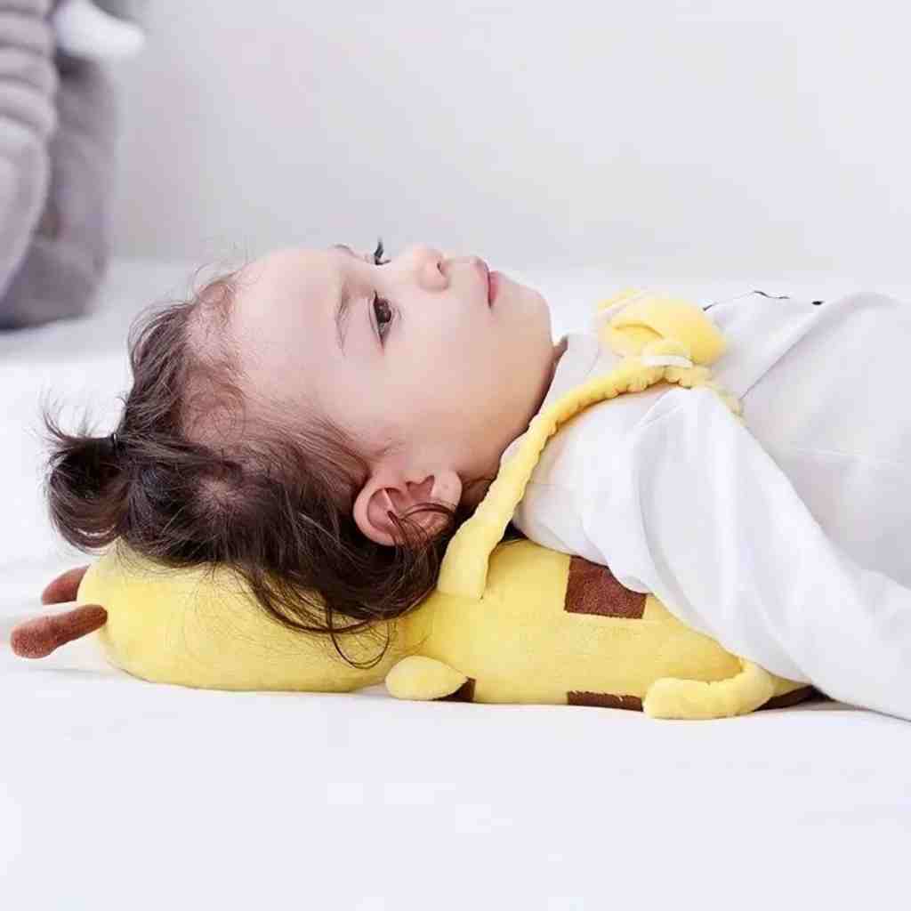 Breathable Mesh Baby Head Support Pillow Designed to Provide Comfort and Safety During Tummy Time and Rolling